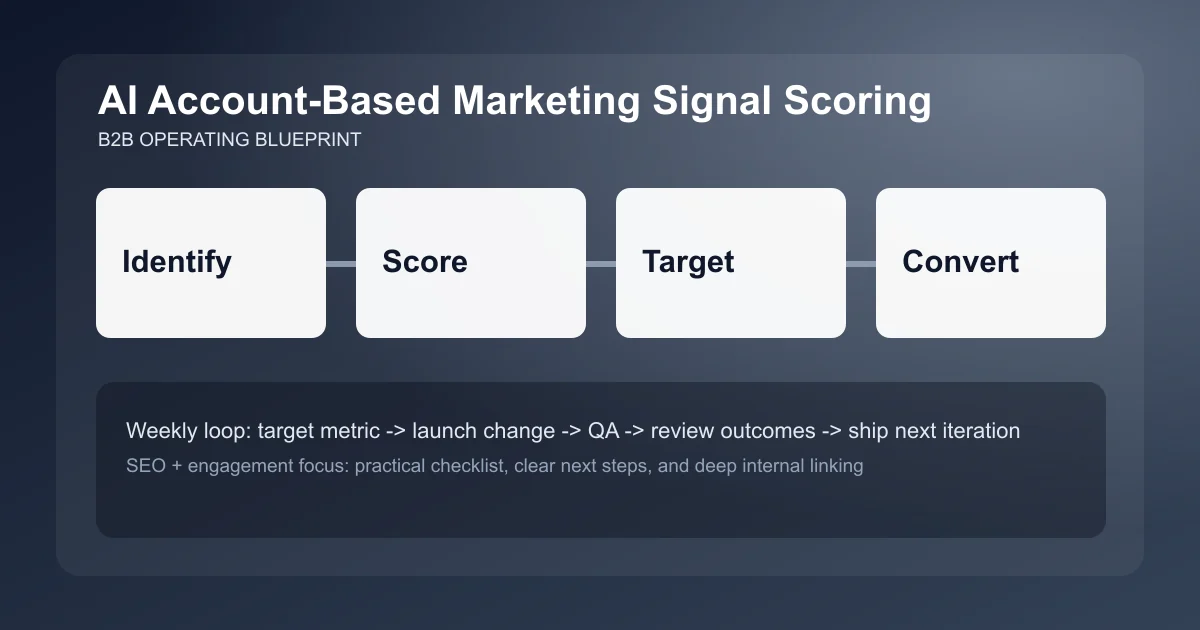 Account-Based Marketing Signal Scoring visual workflow overview