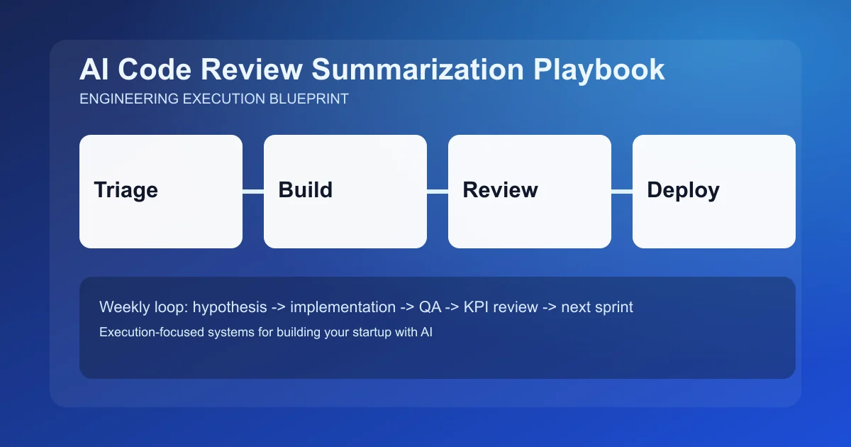 Editorial image for AI Code Review Summarization Playbook