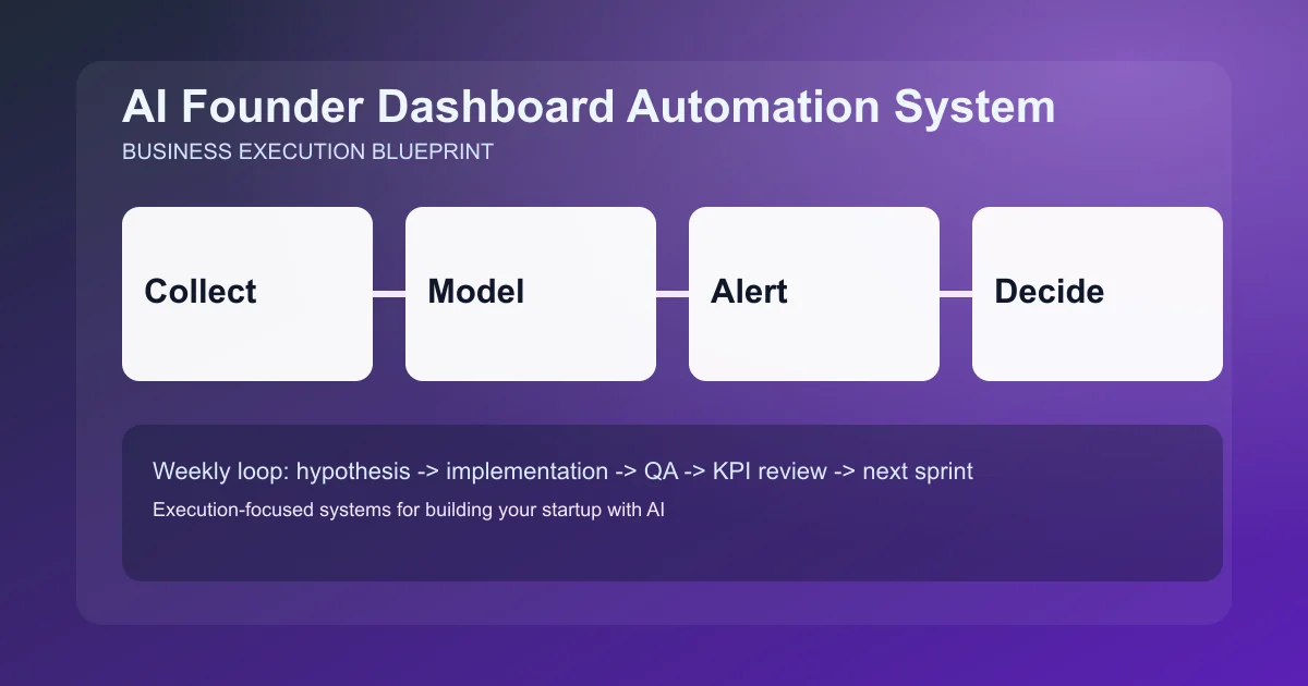Editorial image for AI Founder Dashboard Automation System