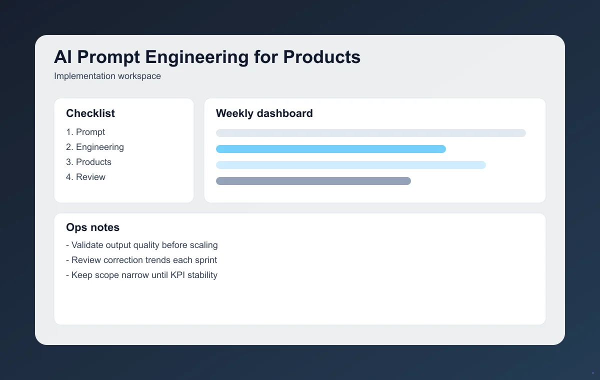 Editorial workspace image for prompt design workspace