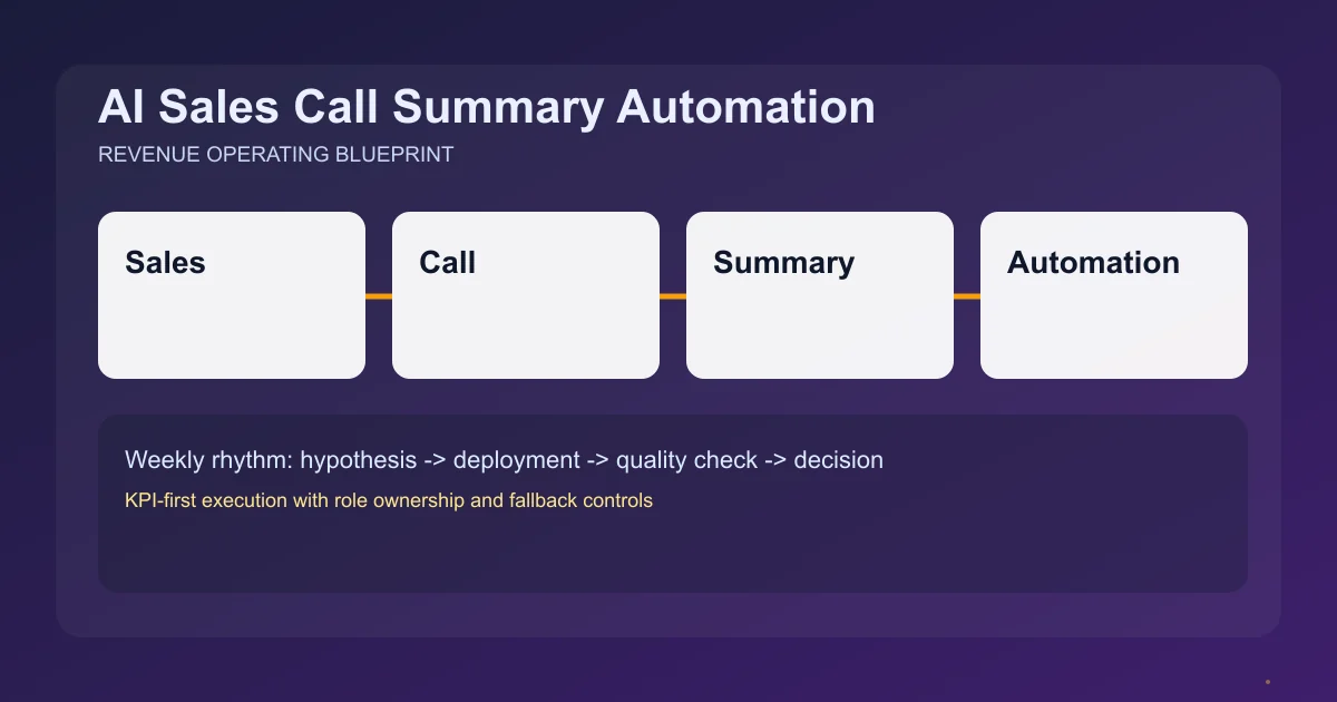 Editorial image for AI Sales Call Summary Automation