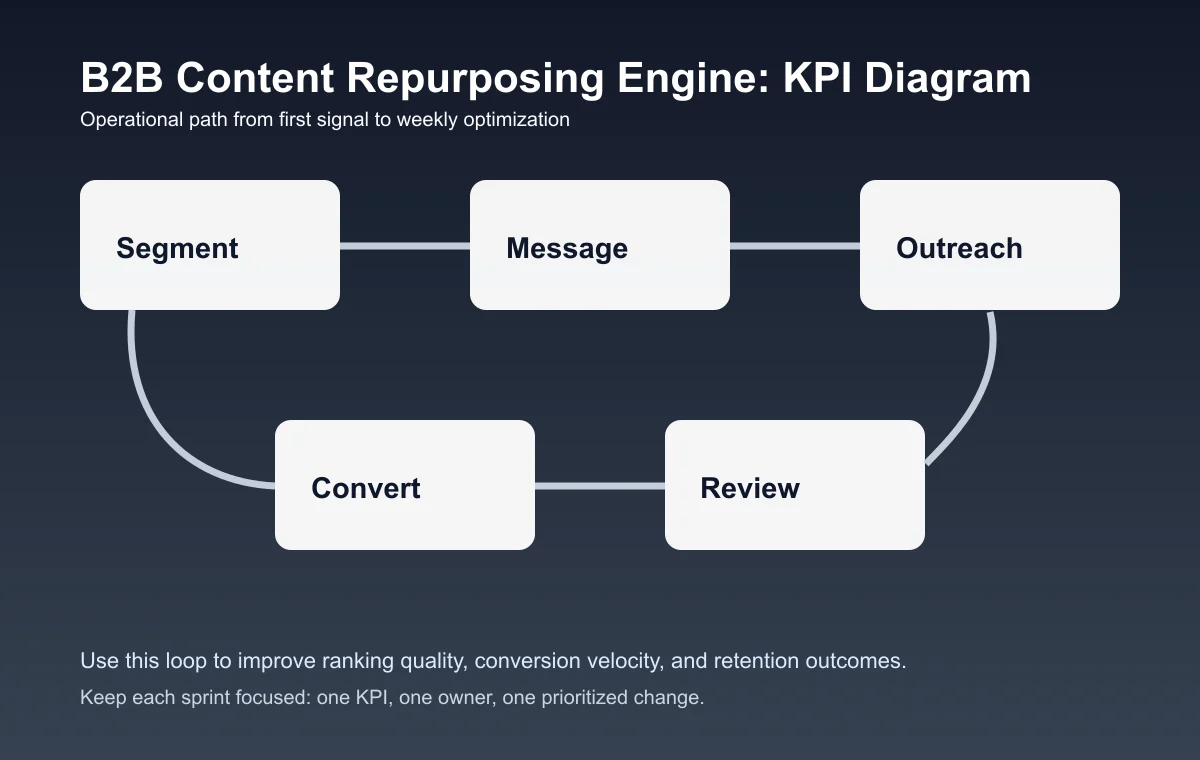 B2B Content Repurposing Engine process diagram