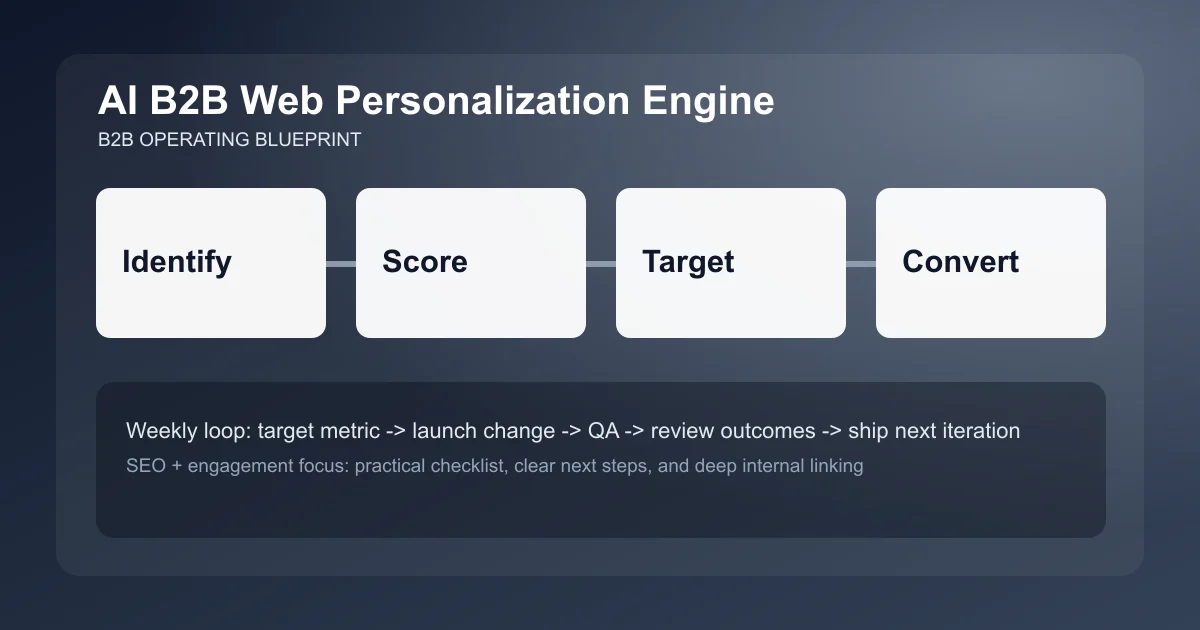 B2B Web Personalization Engine visual workflow overview
