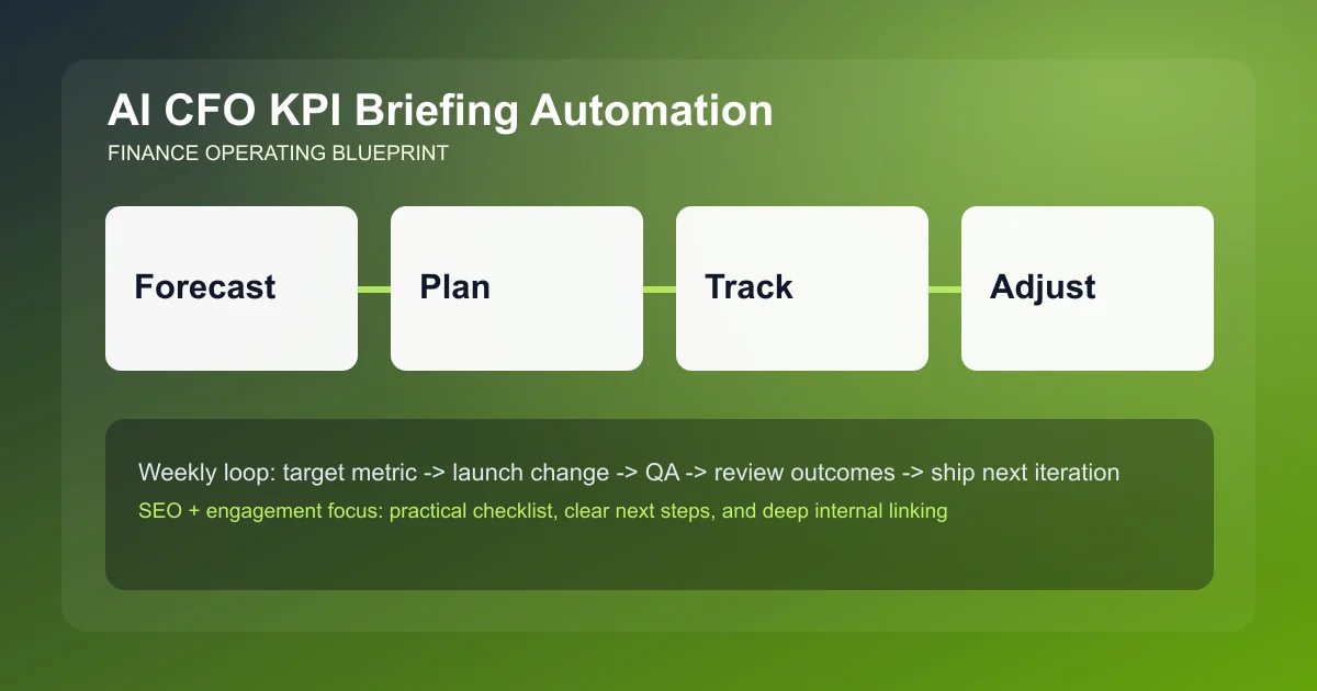 CFO KPI Briefing Automation visual workflow overview