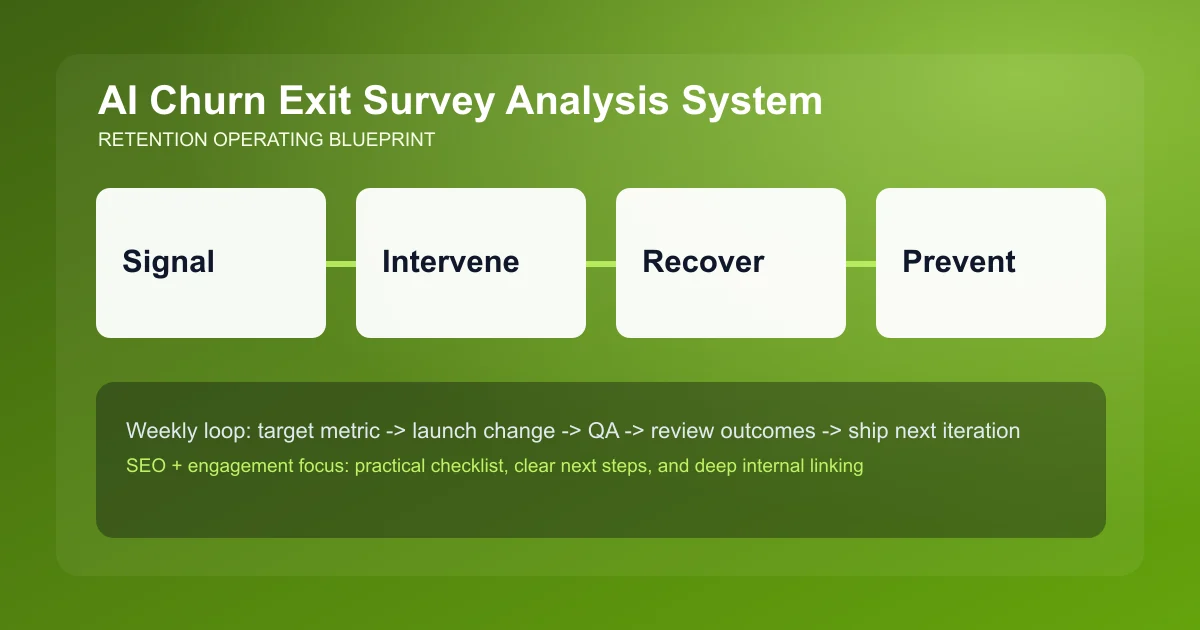 Churn Exit Survey Analysis System visual workflow overview