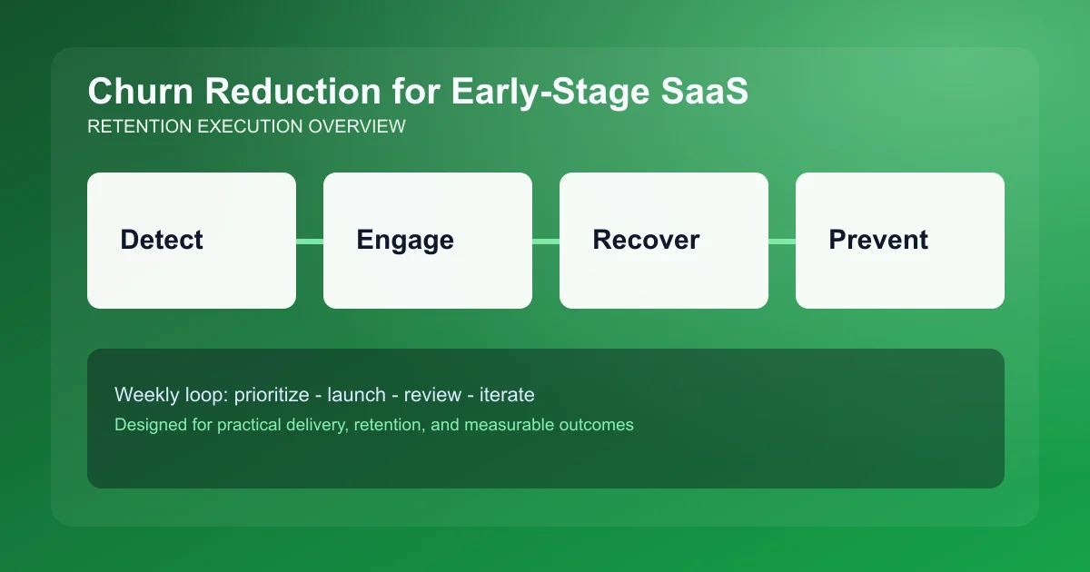 Churn Reduction for Early-Stage SaaS visual overview