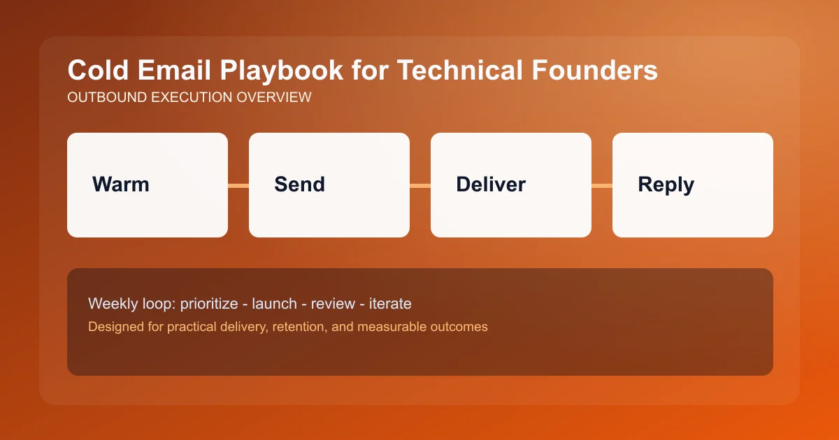 Cold Email Playbook for Technical Founders visual overview
