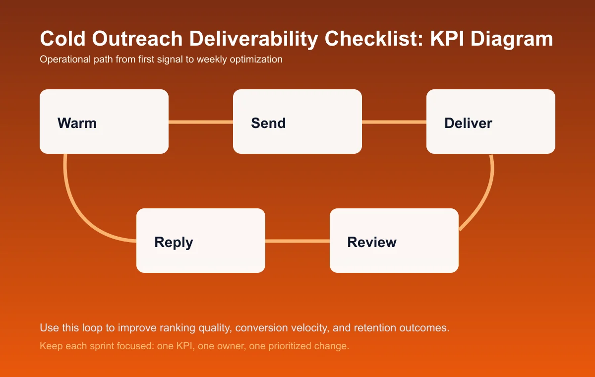 Cold Outreach Deliverability Checklist process diagram