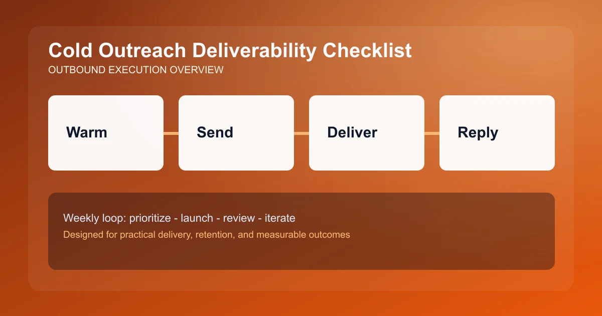 Cold Outreach Deliverability Checklist visual overview