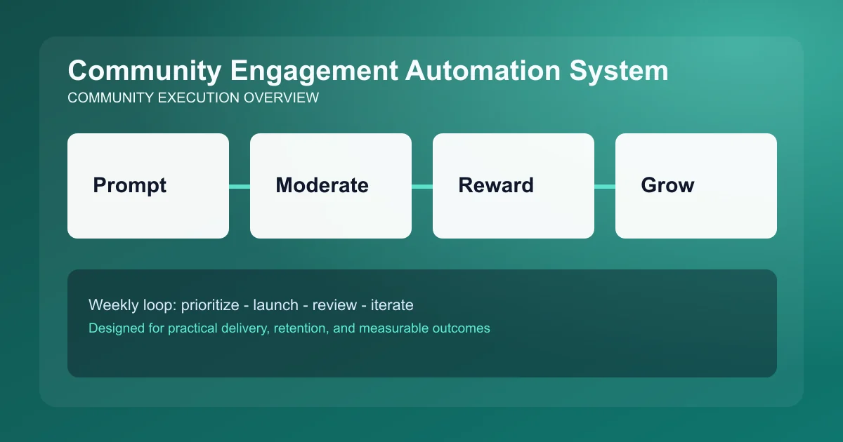Community Engagement Automation System visual overview