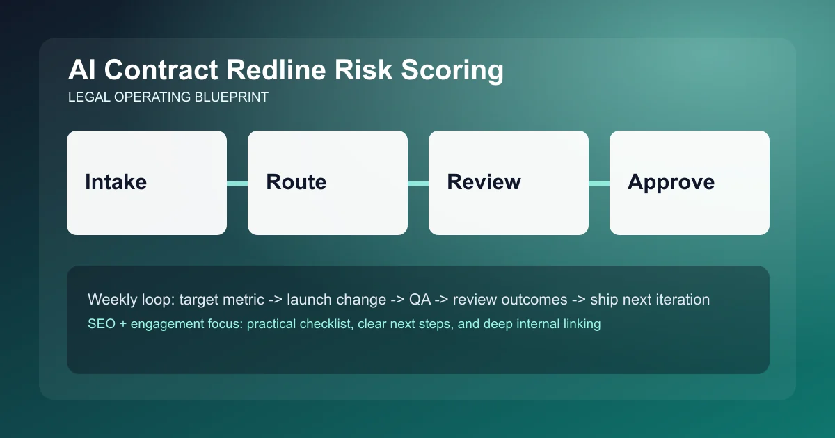 Contract Redline Risk Scoring visual workflow overview