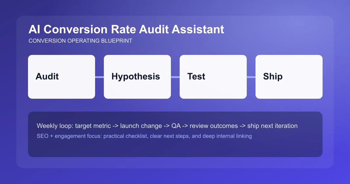 Conversion Rate Audit Assistant visual workflow overview