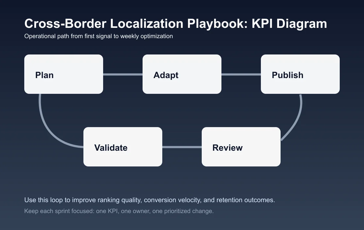 Cross-Border Localization Playbook process diagram