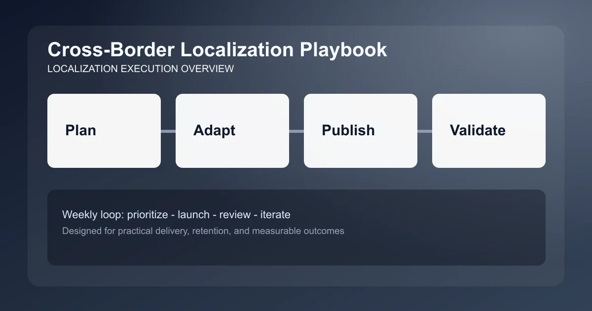 Cross-Border Localization Playbook visual overview