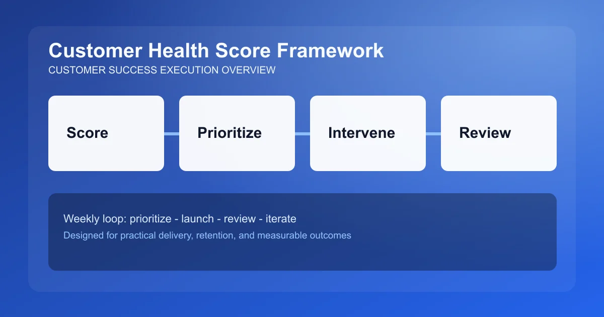 Customer Health Score Framework visual overview