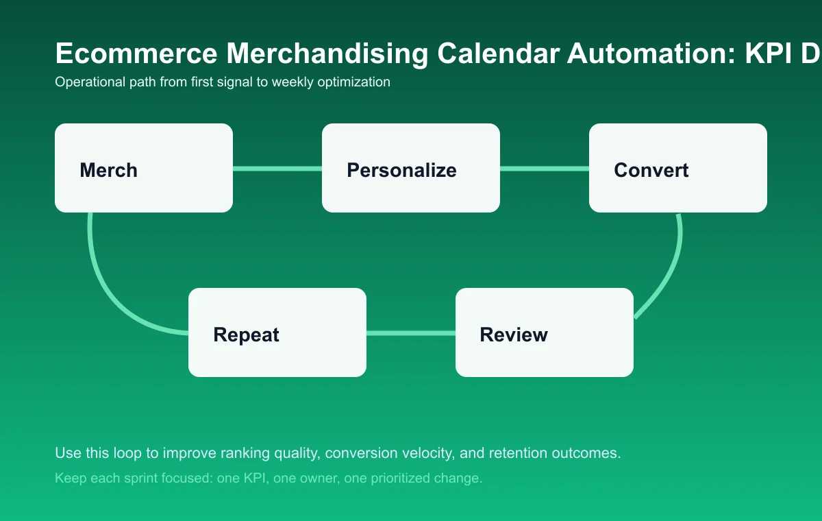 Ecommerce Merchandising Calendar Automation process diagram
