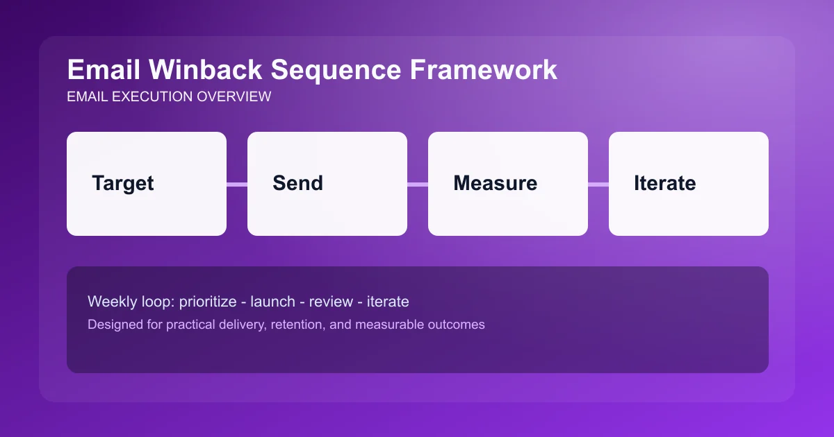 Email Winback Sequence Framework visual overview