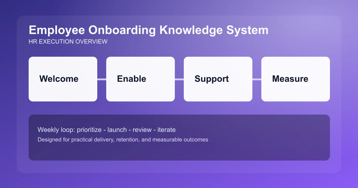 Employee Onboarding Knowledge System visual overview