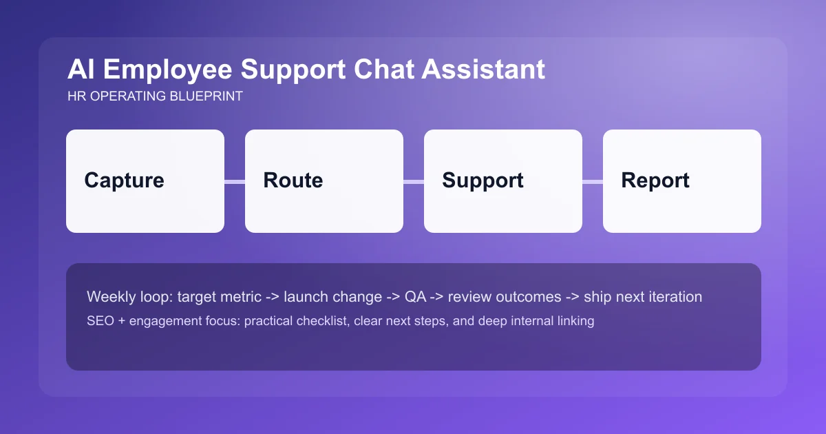 Employee Support Chat Assistant visual workflow overview