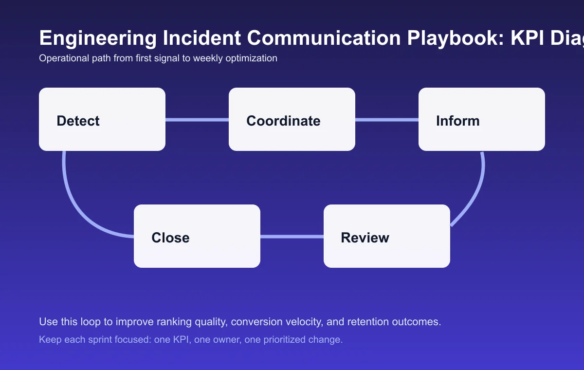 Engineering Incident Communication Playbook process diagram