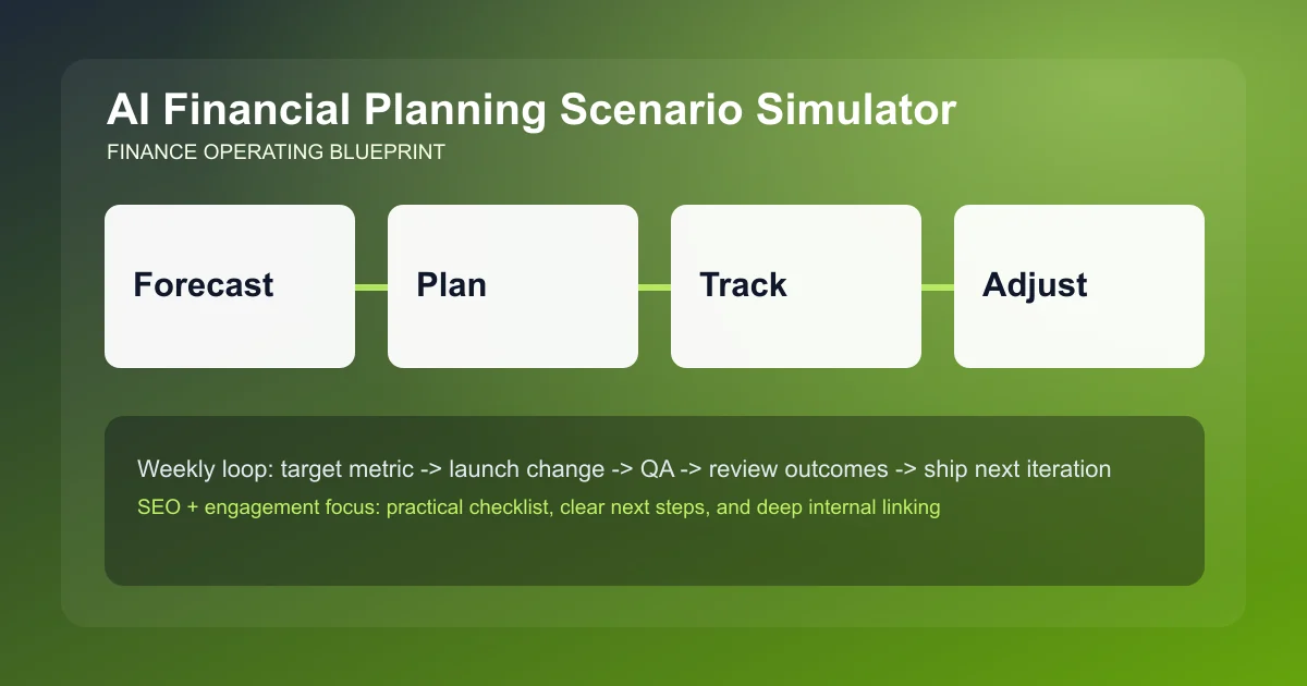 Financial Planning Scenario Simulator visual workflow overview