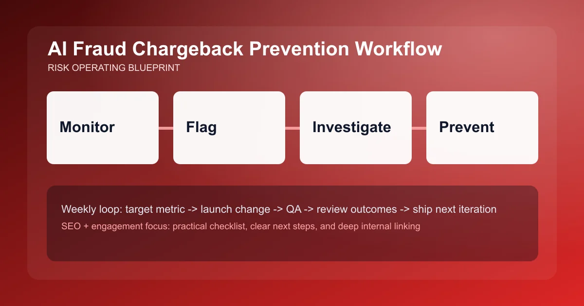 Fraud Chargeback Prevention Workflow visual workflow overview
