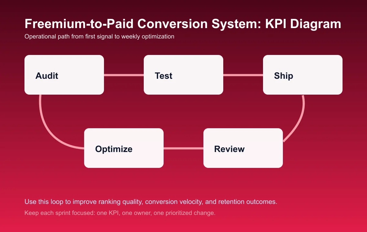 Freemium-to-Paid Conversion System process diagram
