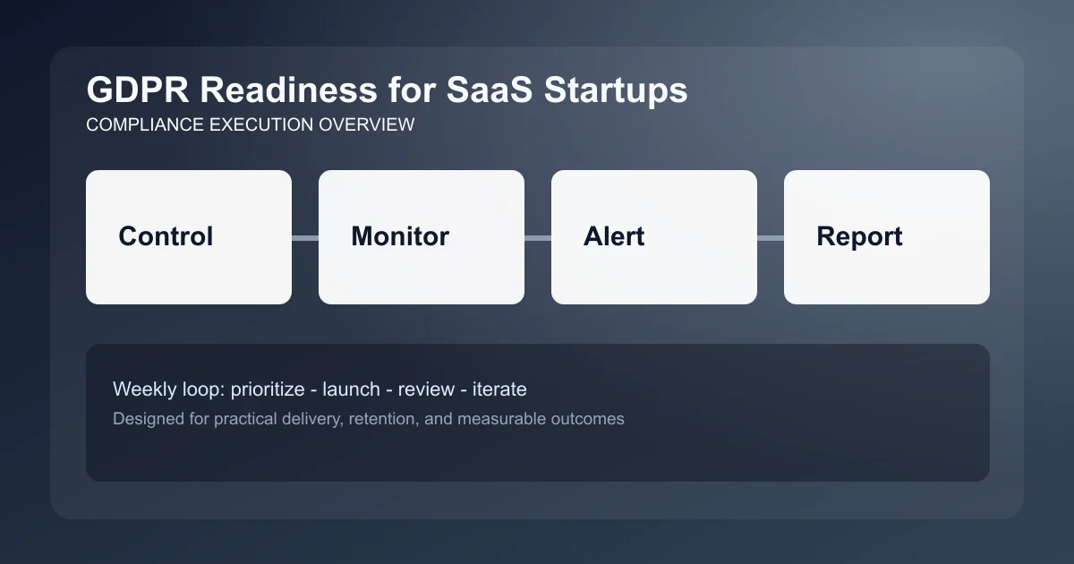 GDPR Readiness for SaaS Startups visual overview