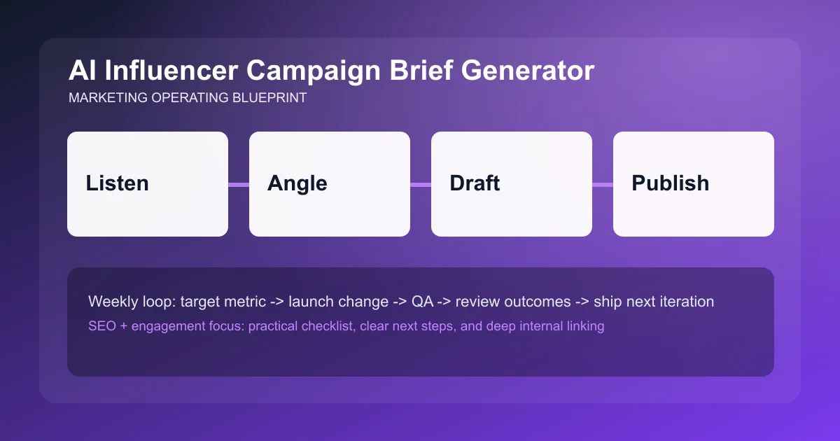 Influencer Campaign Brief Generator visual workflow overview