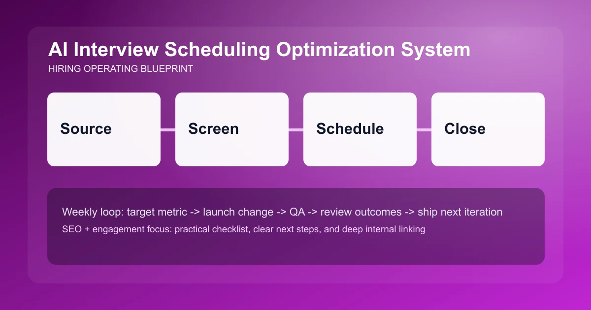 Interview Scheduling Optimization System visual workflow overview