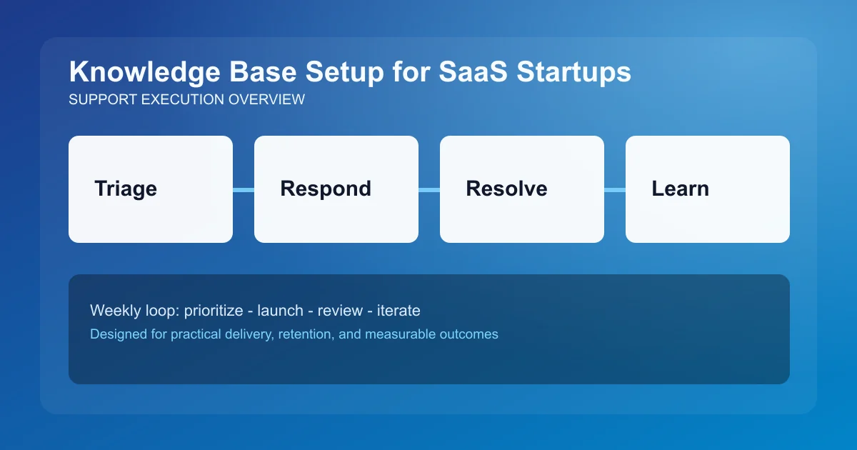 Knowledge Base Setup for SaaS Startups visual overview