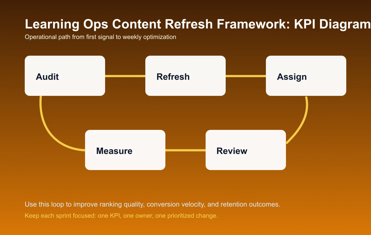 Learning Ops Content Refresh Framework process diagram