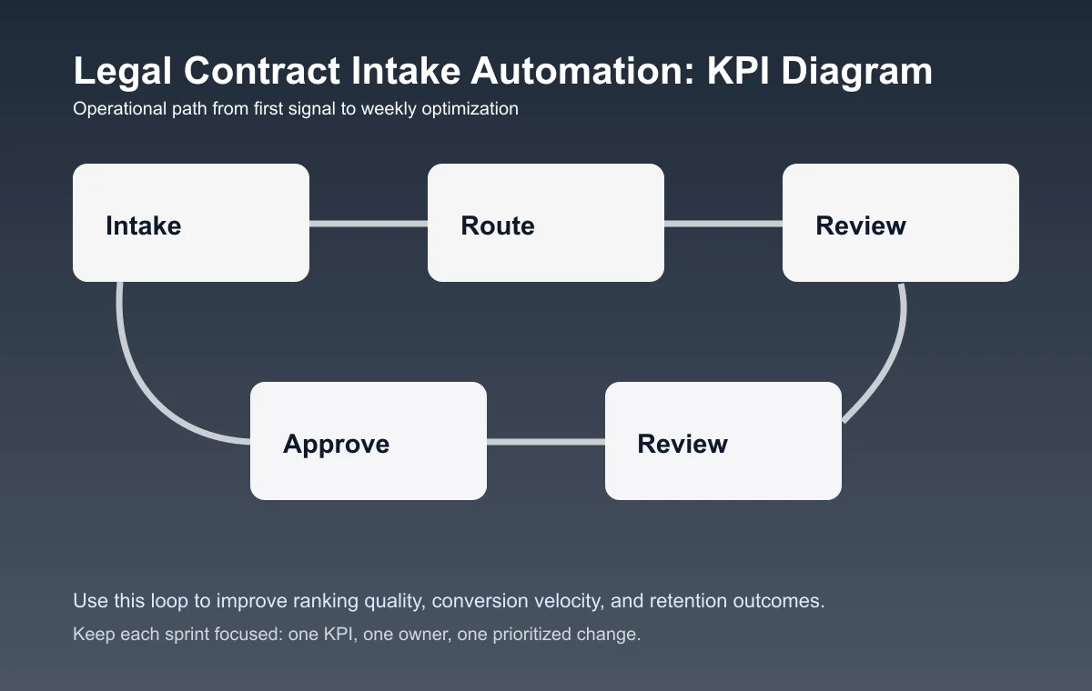 Legal Contract Intake Automation process diagram