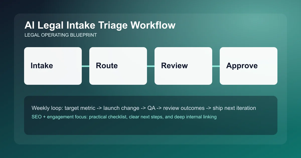 Legal Intake Triage Workflow visual workflow overview