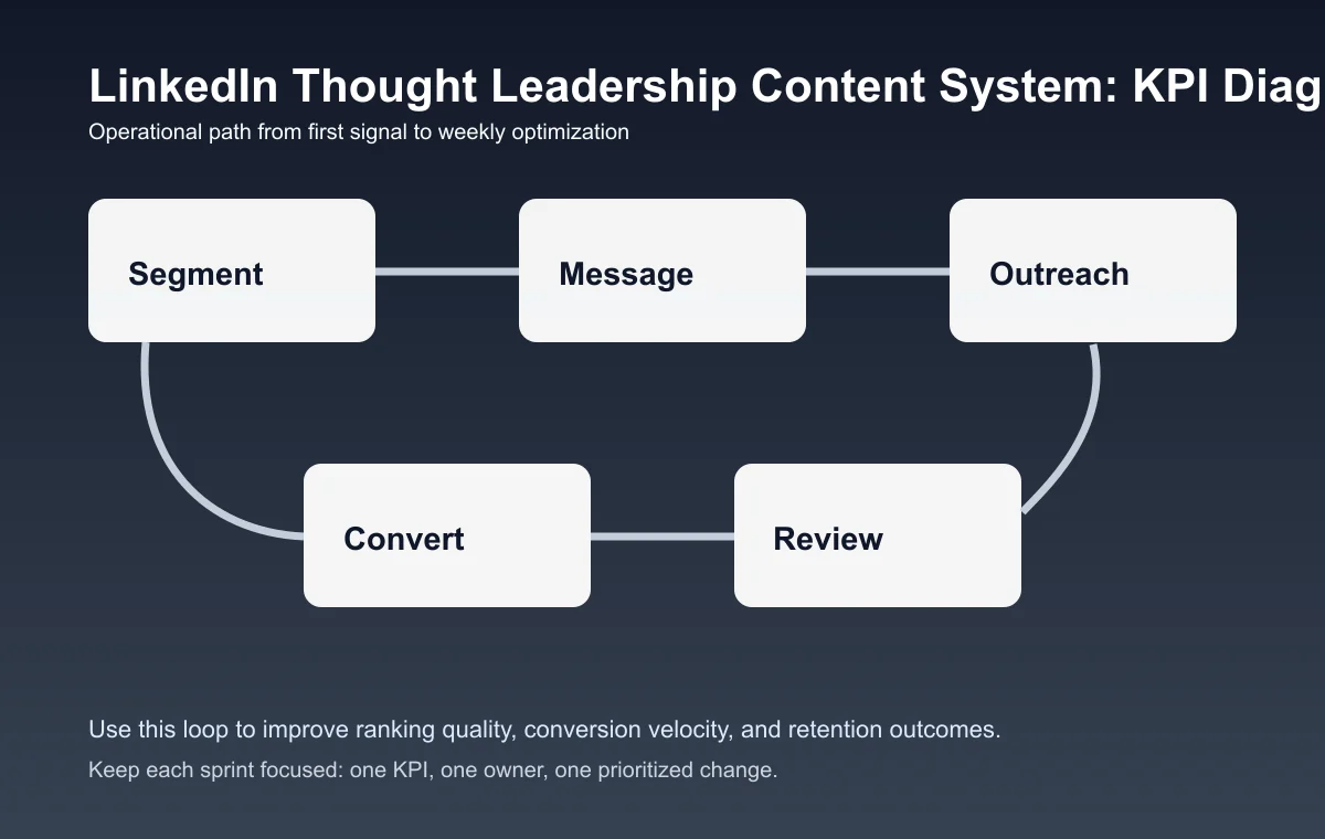 LinkedIn Thought Leadership Content System process diagram