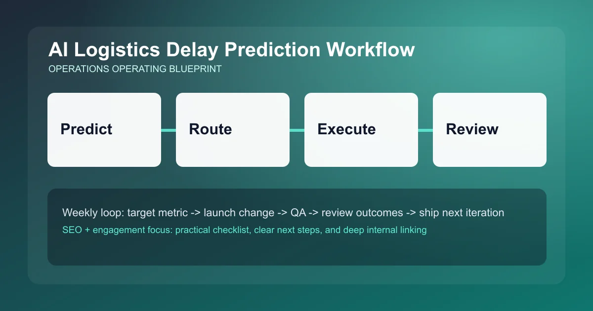 Logistics Delay Prediction Workflow visual workflow overview