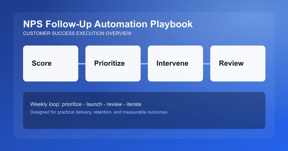 NPS Follow-Up Automation Playbook visual overview