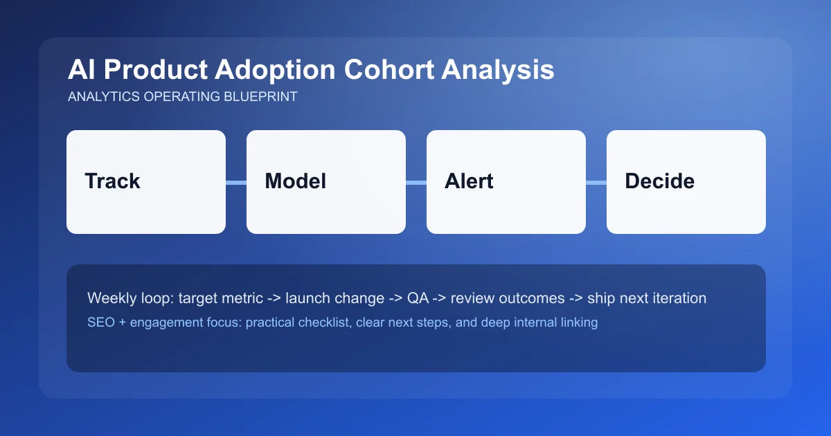 Product Adoption Cohort Analysis visual workflow overview