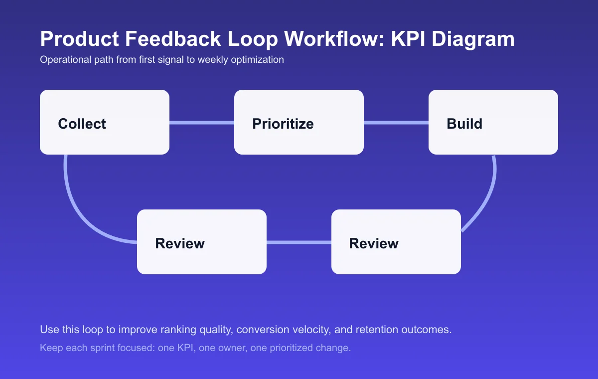 Product Feedback Loop Workflow process diagram