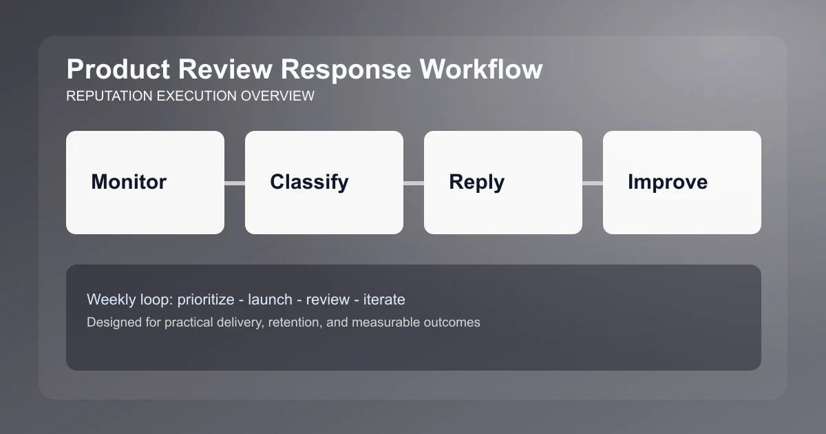 Product Review Response Workflow visual overview