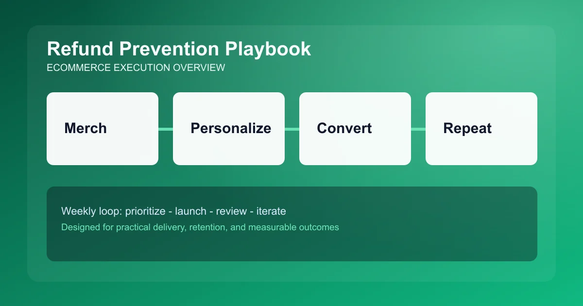 Refund Prevention Playbook visual overview