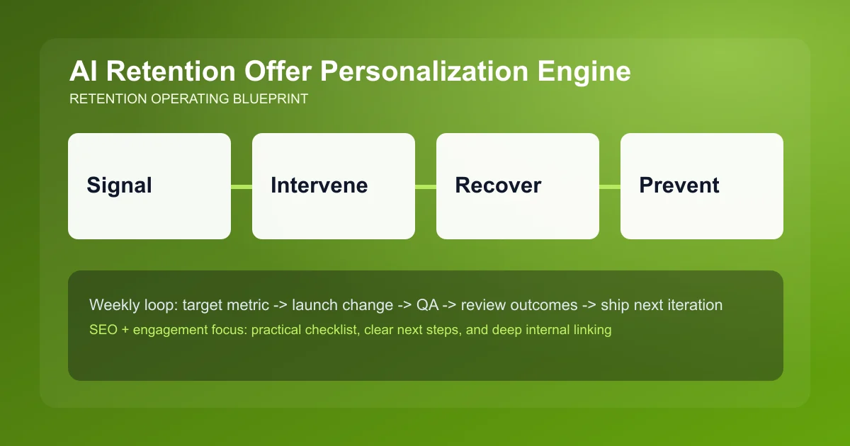 Retention Offer Personalization Engine visual workflow overview