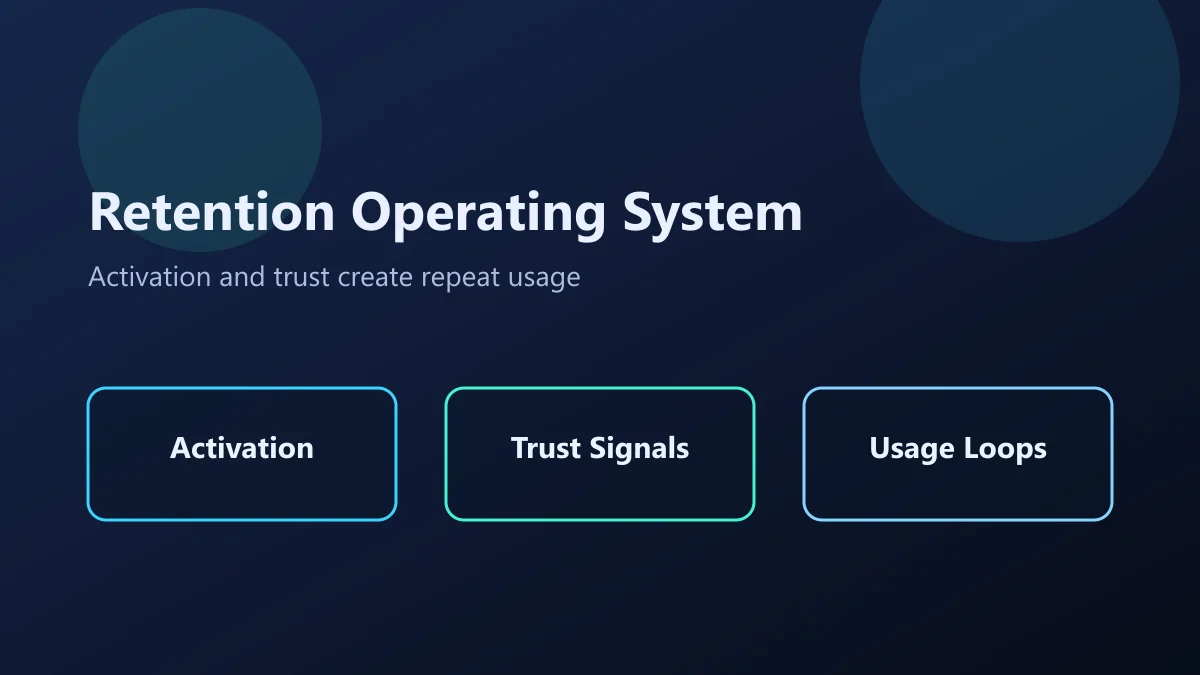 AI product retention loop focused on activation, trust, and repeat usage
