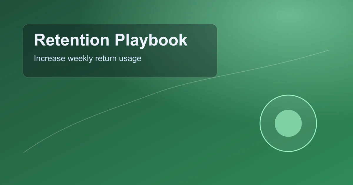 AI product retention loop and weekly usage growth