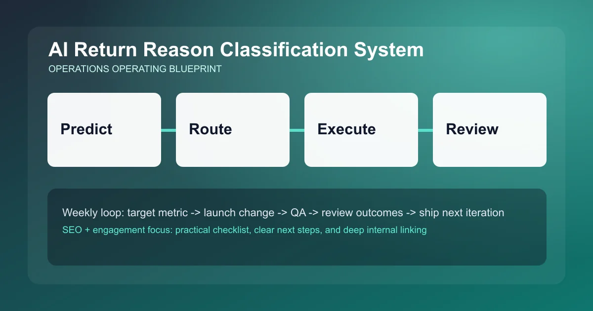 Return Reason Classification System visual workflow overview