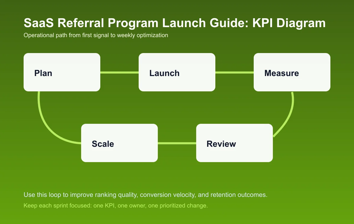 SaaS Referral Program Launch Guide process diagram