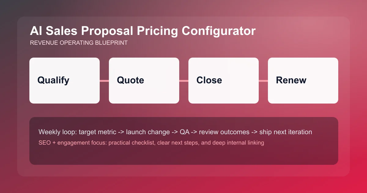 Sales Proposal Pricing Configurator visual workflow overview