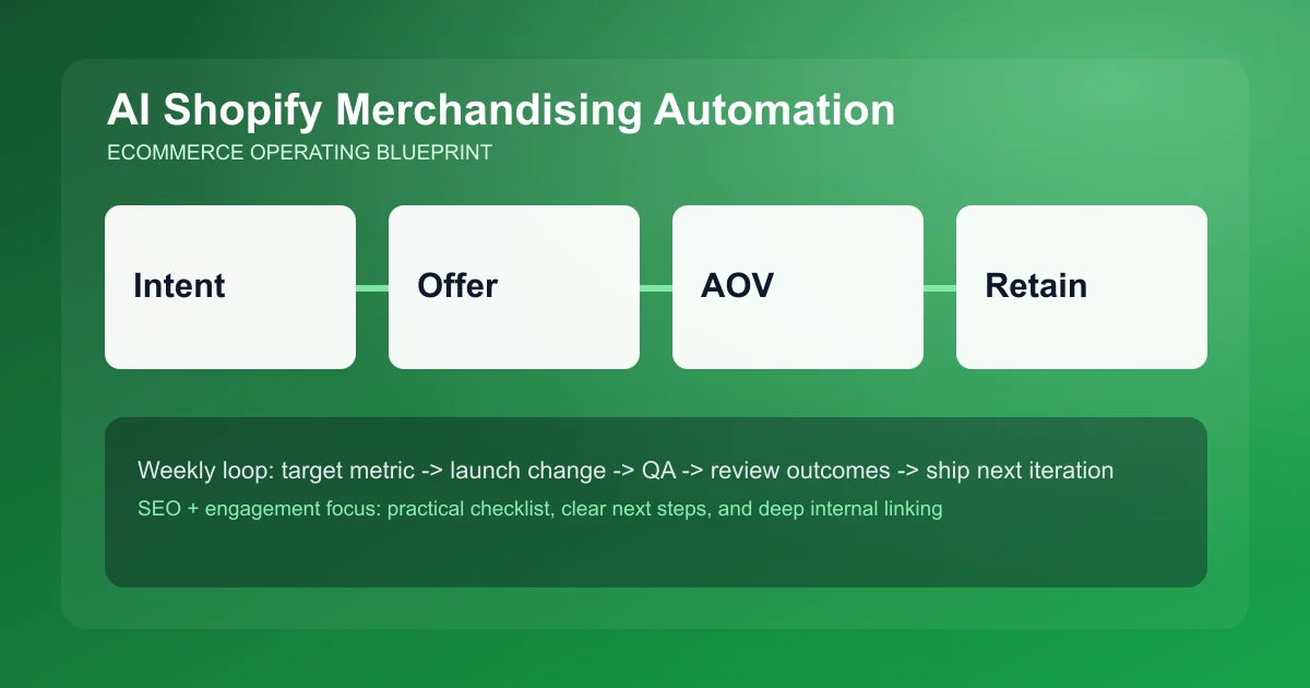 Shopify Merchandising Automation visual workflow overview