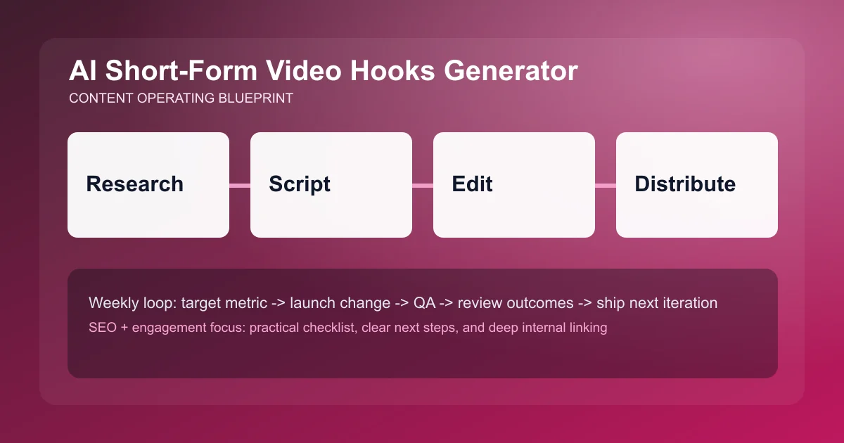 Short-Form Video Hooks Generator visual workflow overview