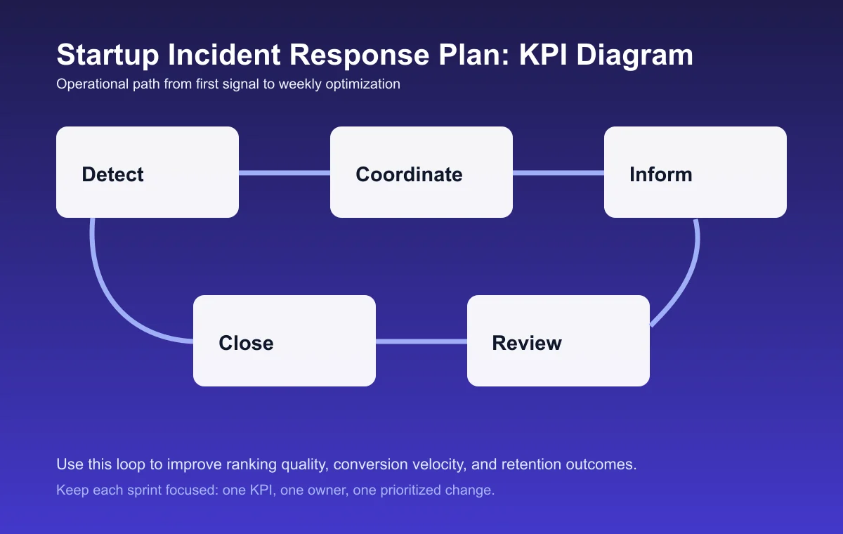 Startup Incident Response Plan process diagram